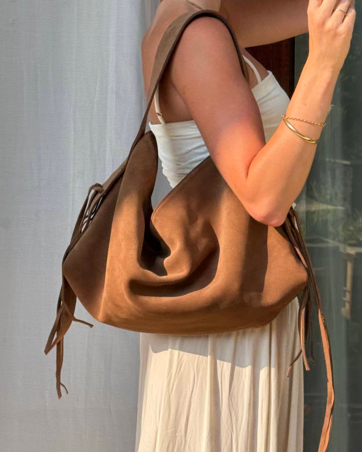 The Lola Suede Slouch